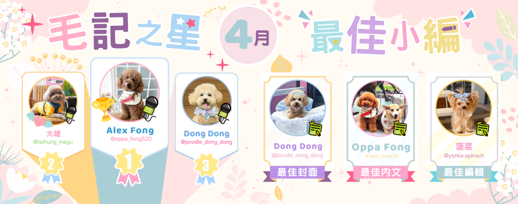 4月毛記之星+小編