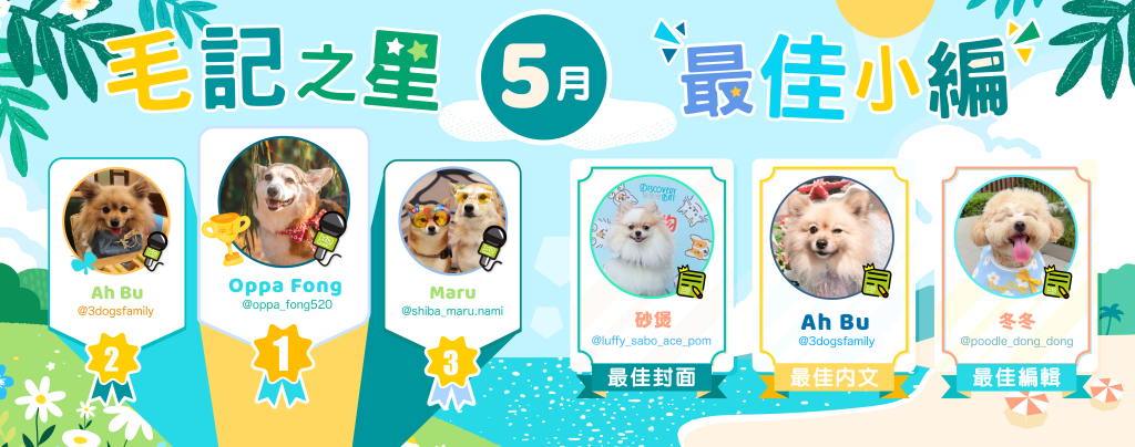 🎉5月毛記之星+小編🎊